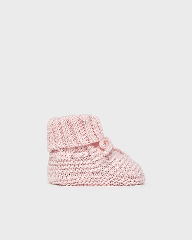 Scarpine tricot neonato Mayoral Newborn in filo rosa Mayoral 0 Mesi