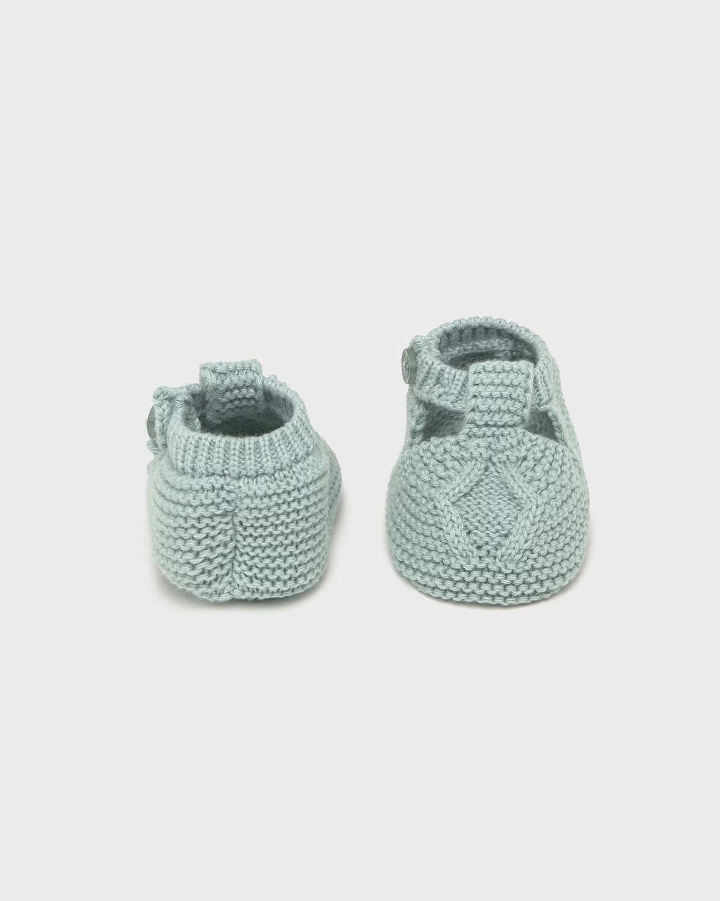 Scarpine tricot in filo di cotone neonato Mayoral Newborn verde Mayoral 0 Mesi