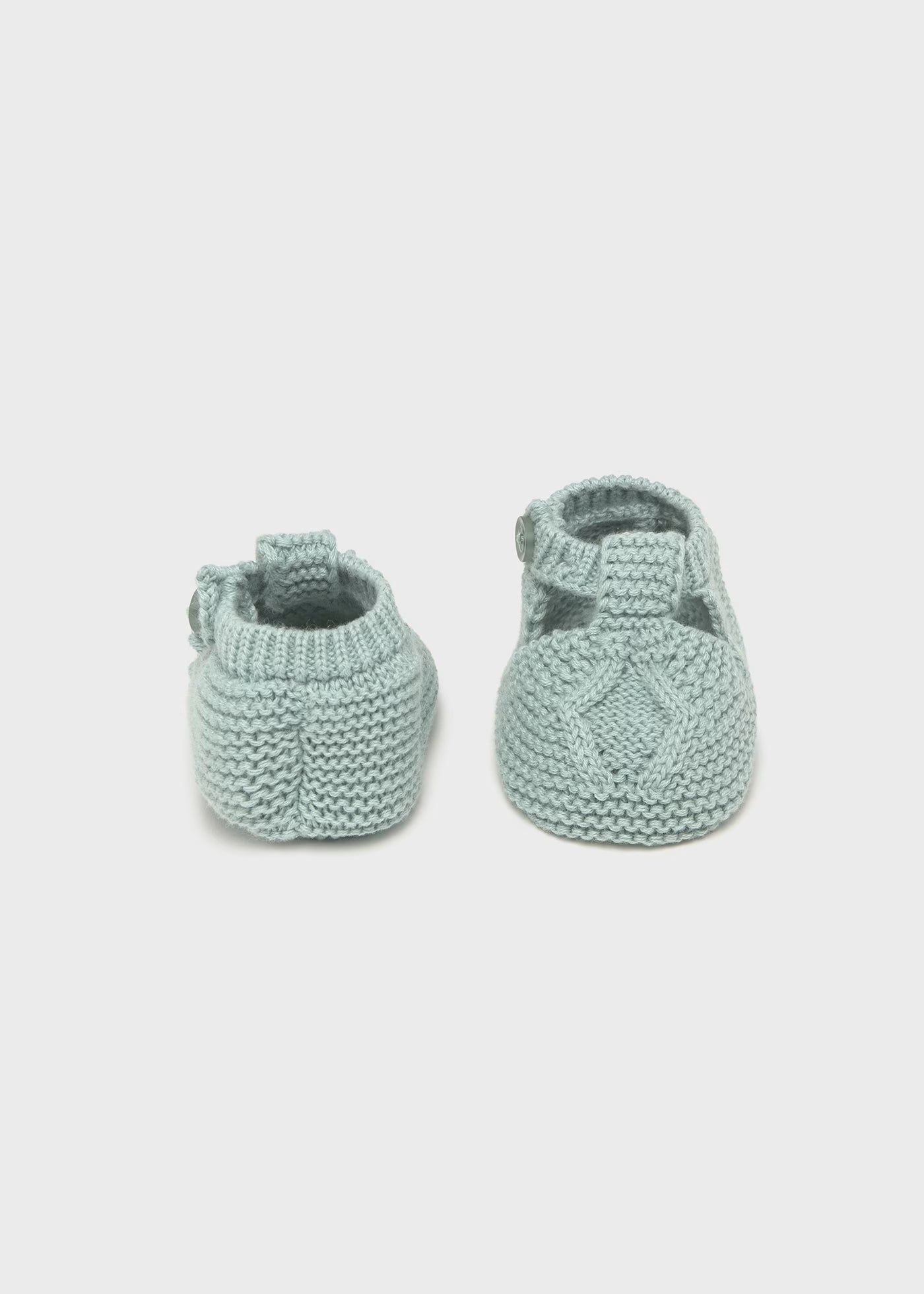 Scarpine tricot in filo di cotone neonato Mayoral Newborn verde Mayoral 0 Mesi