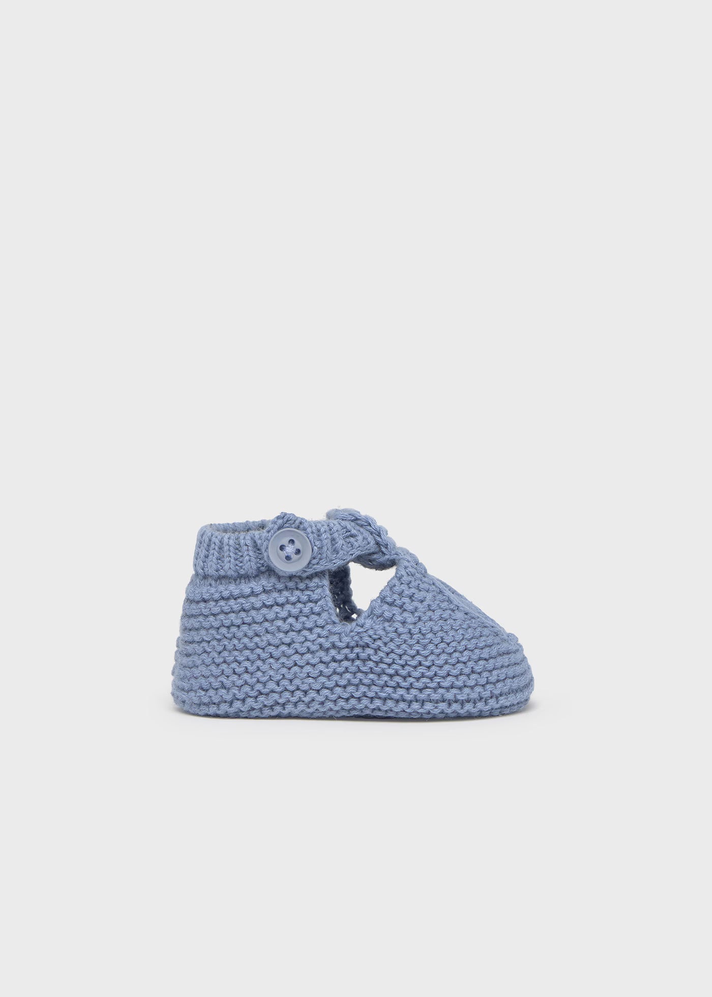 Scarpine tricot in filo di cotone neonato Mayoral Newborn blu riviera Mayoral Blu
