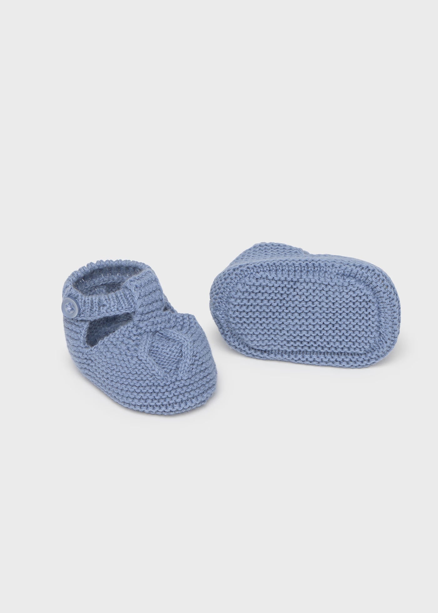 Scarpine tricot in filo di cotone neonato Mayoral Newborn blu riviera Mayoral Blu