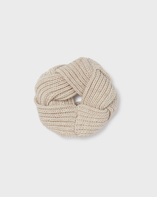 Sciarpa intrecciata bambina Mayoral beige - ErreGiModaBimbo