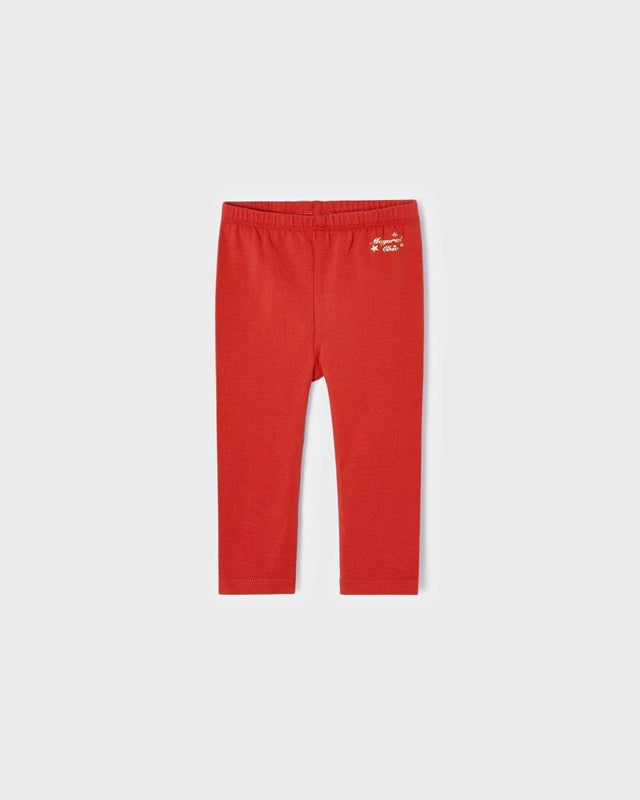 Set 2 Leggings basic neonata Mayoral nocciola e rosso - ErreGiModaBimbo