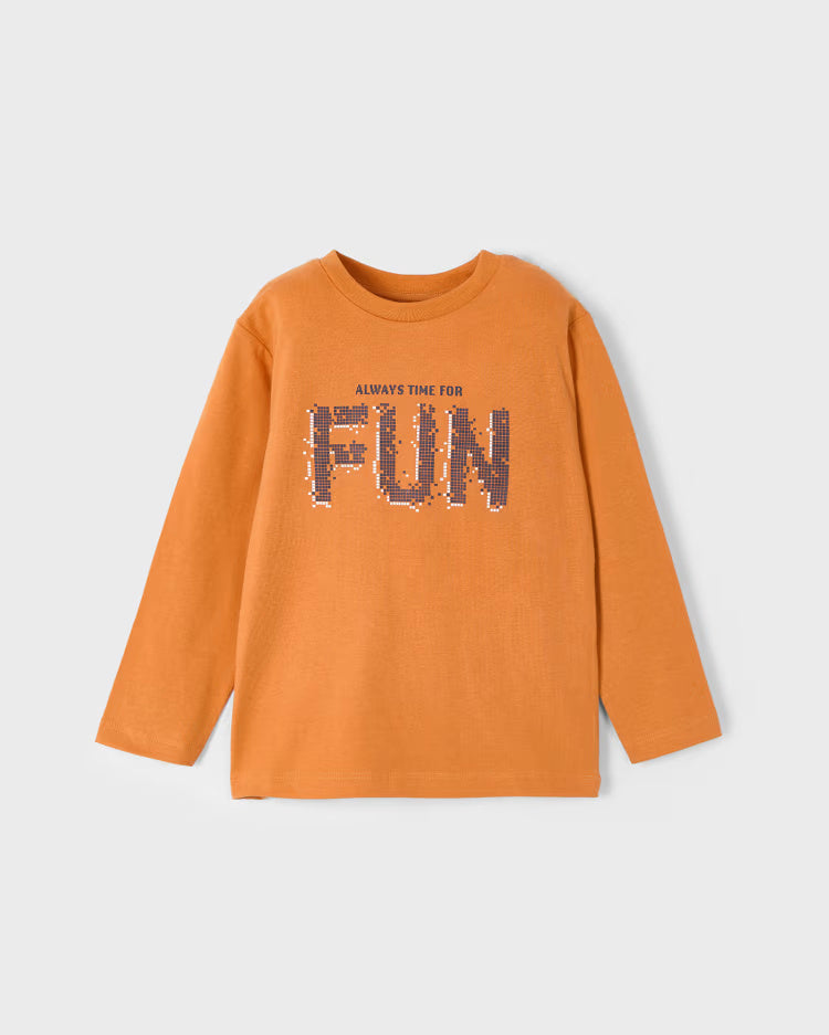 Maglietta caldo cotone bambino Mayoral FUN o Righe Mayoral Bianco