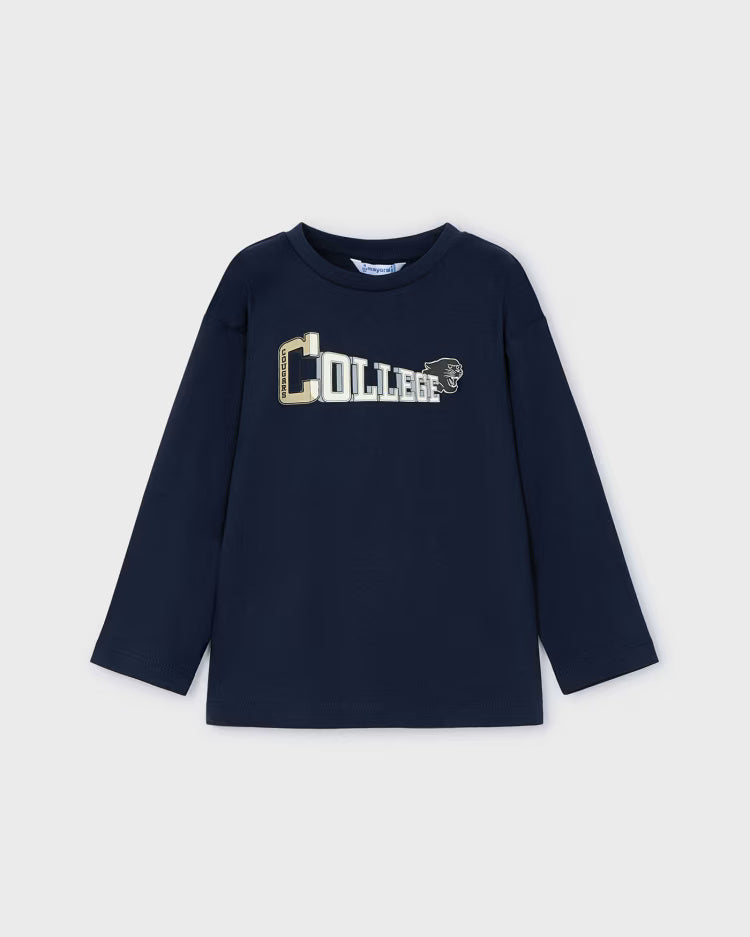 Maglietta caldo cotone bambino Mayoral College o cappello Mayoral Bianco