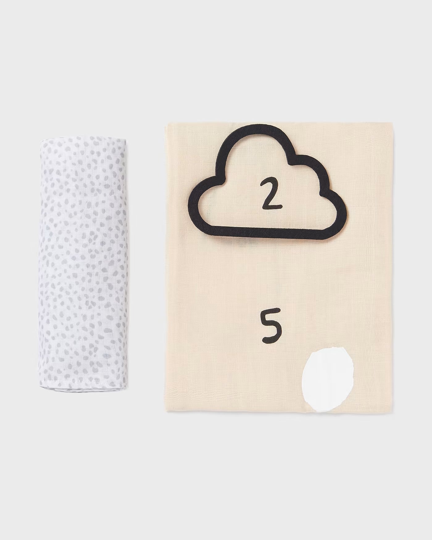 Set 2 mussoline 140cm X 140cm con misuratore cotone neonato Mayoral Newborn neutra Mayoral Default Title