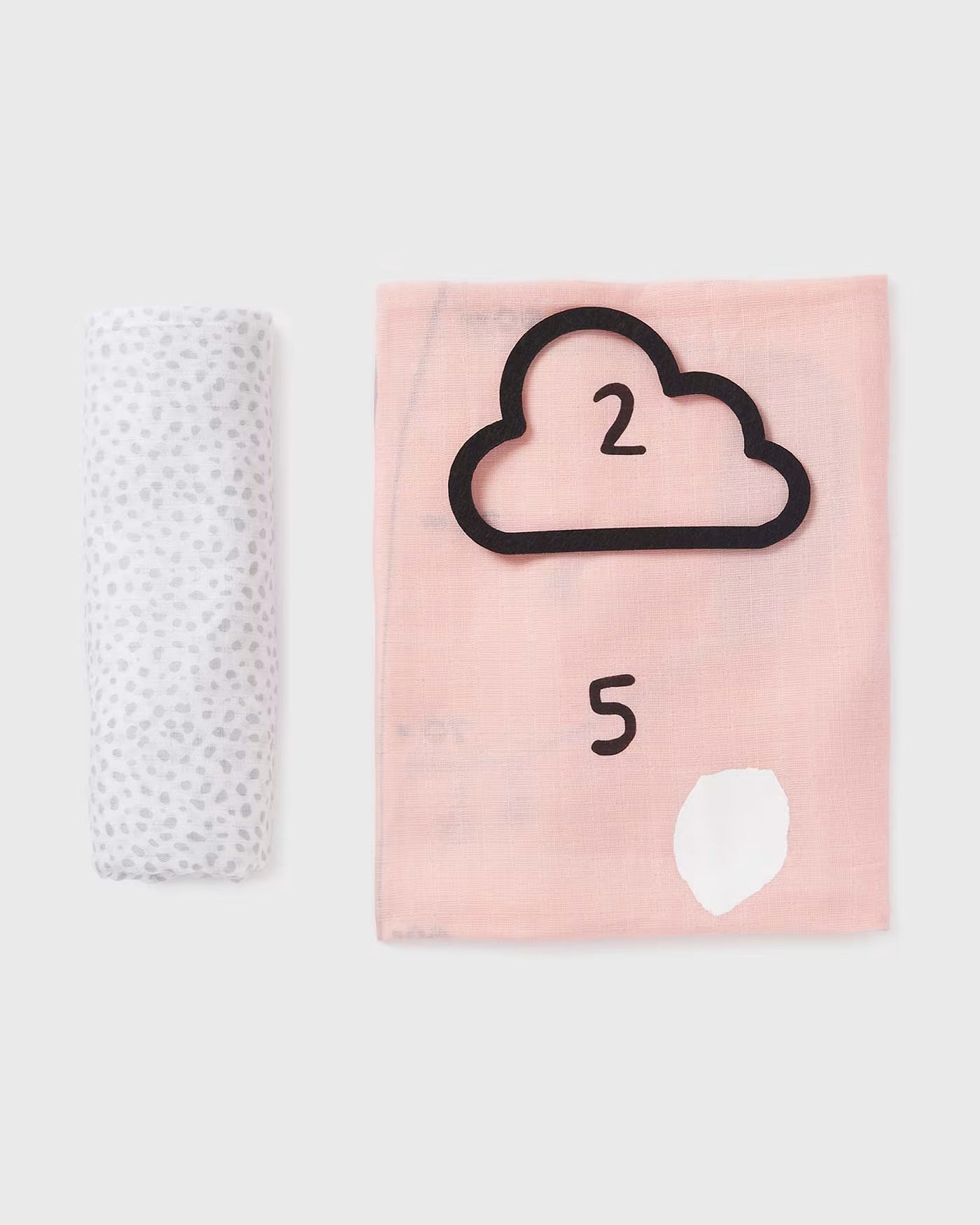 Set 2 mussoline 140cm X 140cm con misuratore cotone neonato Mayoral Newborn rosa Mayoral Default Title