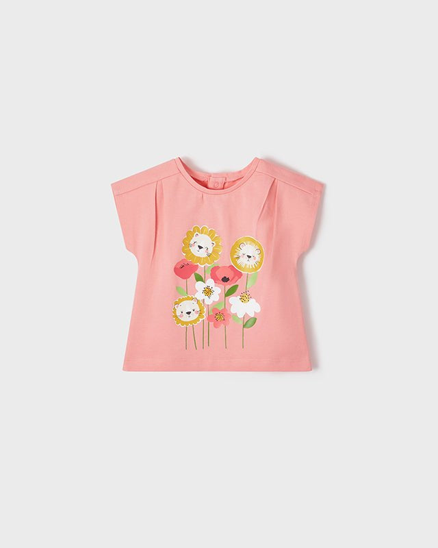 Set 2 T-Shirt neonato Mayoral rosa stampa florelae - ErreGiModaBimbo
