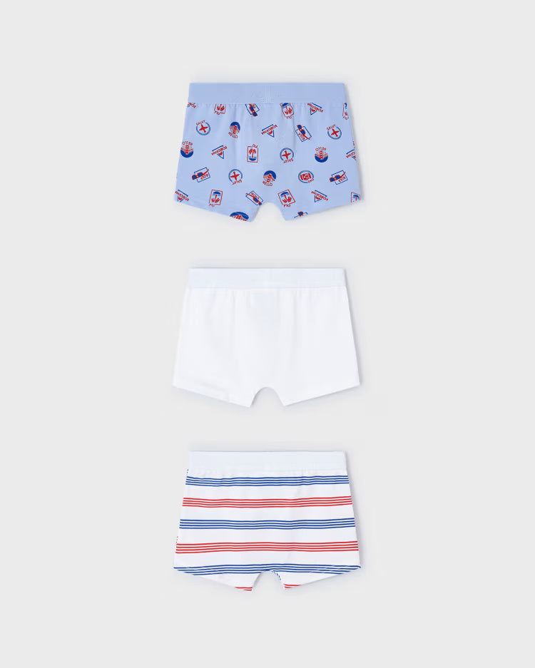 Set 3 Boxer fresco cotone bambino Mayoral Holiday Mayoral 2 Anni 92cm
