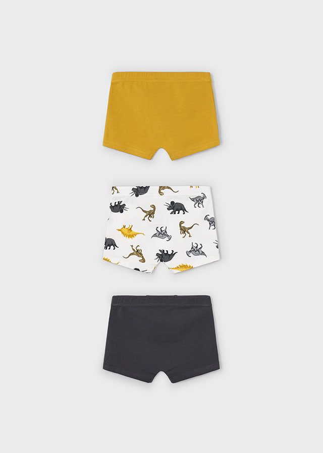 Set 3 boxer bambino Mayoral dinosauri giallo-atrancite Mayoral