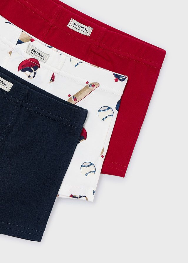 Set 3 boxer bambino Mayoral skate rosso Mayoral