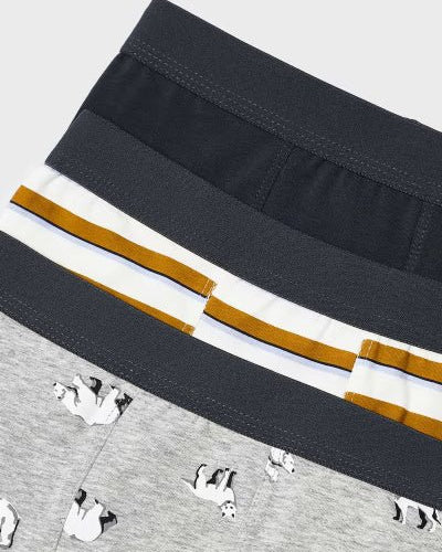 Set 3 Boxer cotone bambino Mayoral "Orso" Grigio - ErreGiModaBimbo