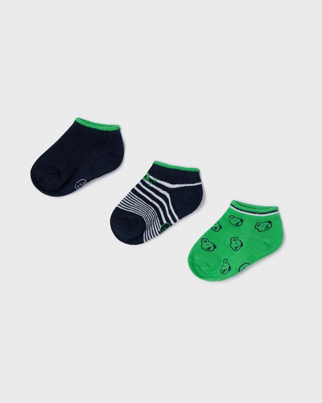 Set 3 paia calzini fresco cotone neonato Mayoral verde Koala - ErreGiModaBimbo