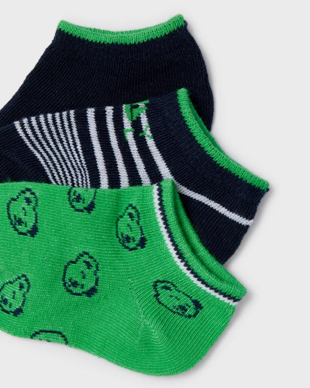 Set 3 paia calzini fresco cotone neonato Mayoral verde Koala - ErreGiModaBimbo