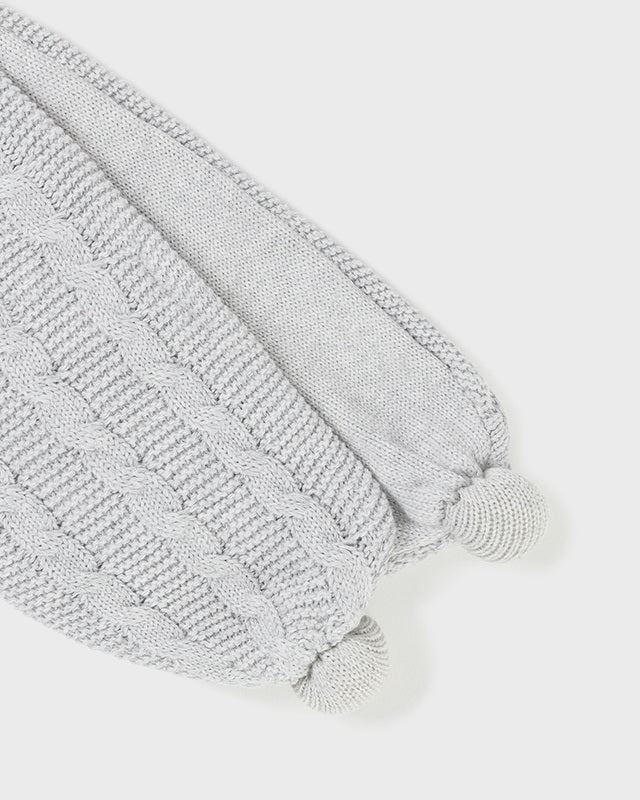 Set 3 pezzi cappello sciarpa e manopole neonata Mayoral grigio perla Mayoral Perla