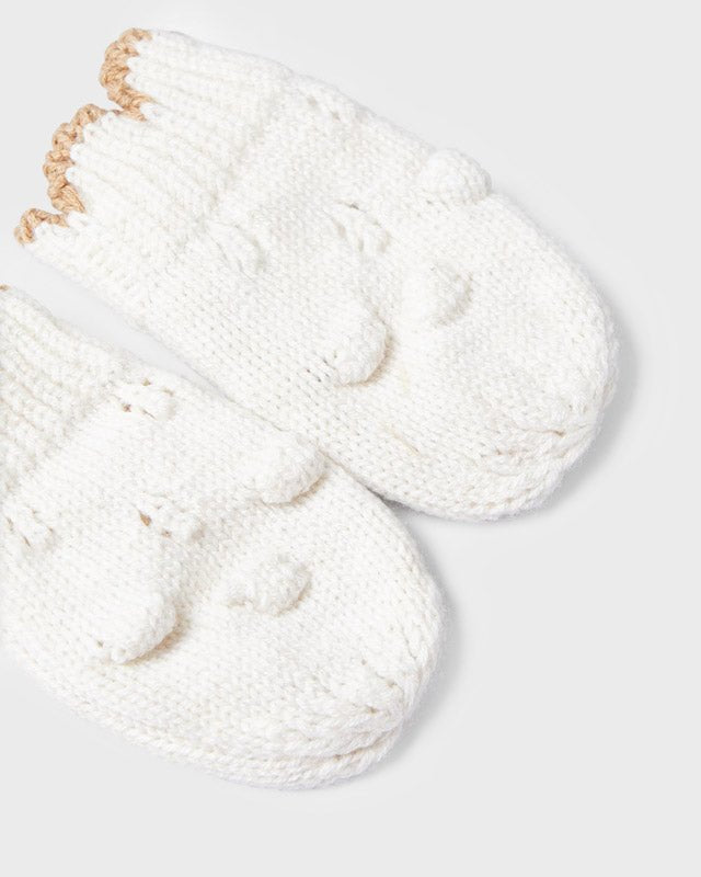 Set 3 pezzi Milk cappello sciarpa e manopole neonata Mayoral - ErreGiModaBimbo