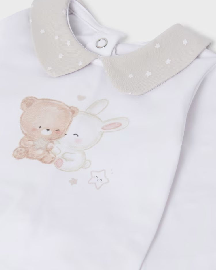 Set 3 pezzi neonati unisex colore neutro fresco cotone Mayoral Newborn - ErreGiModaBimbo