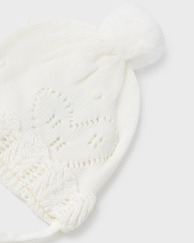 Set 3 pezzi panna cappello sciarpa e manopole neonata Mayoral - ErreGiModaBimbo