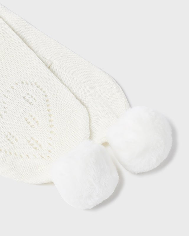 Set 3 pezzi panna cappello sciarpa e manopole neonata Mayoral - ErreGiModaBimbo