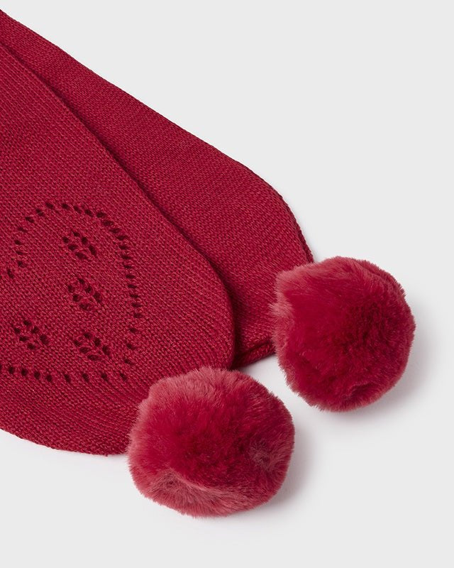 Set 3 pezzi Rosso cappello sciarpa e manopole neonata Mayoral - ErreGiModaBimbo