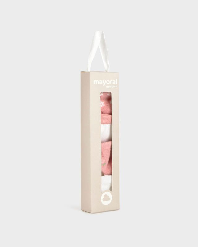 Set 4 calzini corti cani neonata Mayoral Newborn rosa Mayoral 0 Mesi 55cm