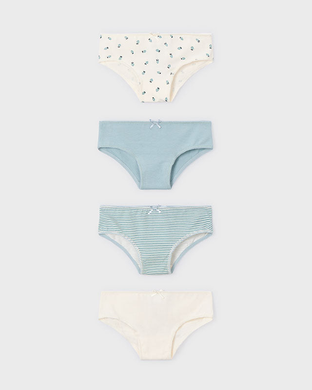 Set 4 mutandine bambina Mayoral verde-azzurro lago Mayoral 2 Anni 92cm