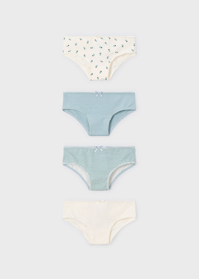 Set 4 mutandine bambina Mayoral verde-azzurro lago Mayoral 2 Anni 92cm