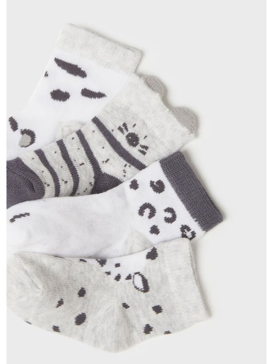 Set 4 paia calzini neonato Mayoral Newborn con stampa zebra - ErreGiModaBimbo