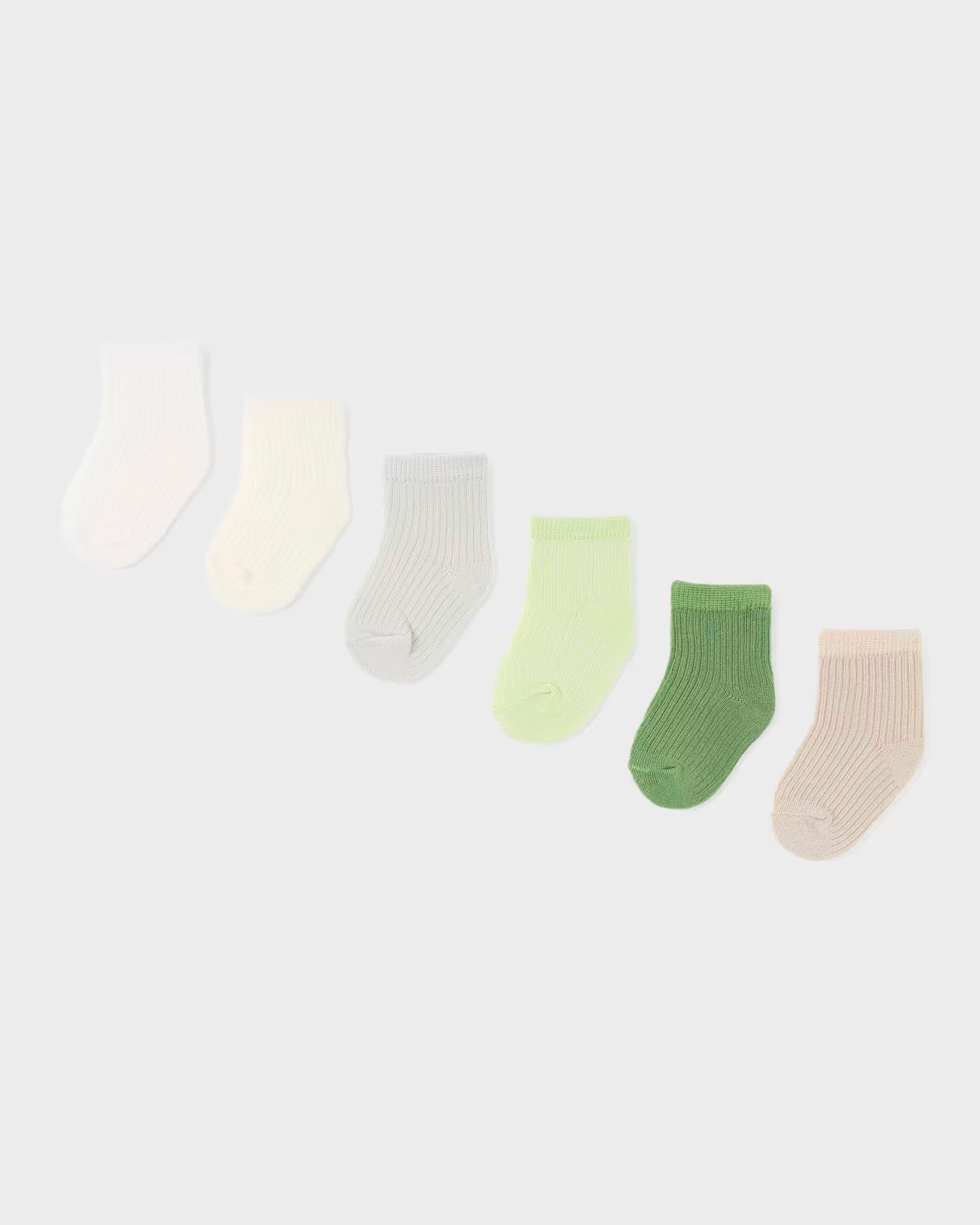Set 6 paia calzini antisudore freschi in viscosa neonati Mayoral Newborn Verdi Mayoral Verde