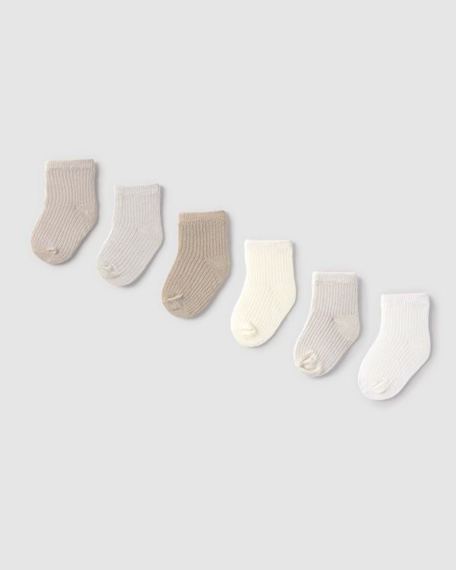 Set 6 paia calzini neonati Mayoral Newborn Neutri Mayoral Beige