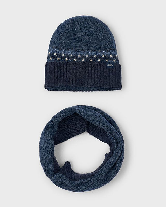 Set cappello e scaldacollo bambino Mayoral blu mix Mayoral 4 Anni 104cm