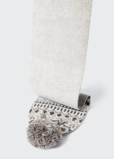 Set cappello e sciarpa jacquard bambina mayoral grigio - ErreGiModaBimbo