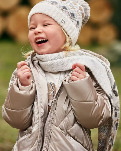 Set cappello e sciarpa jacquard bambina mayoral grigio - ErreGiModaBimbo