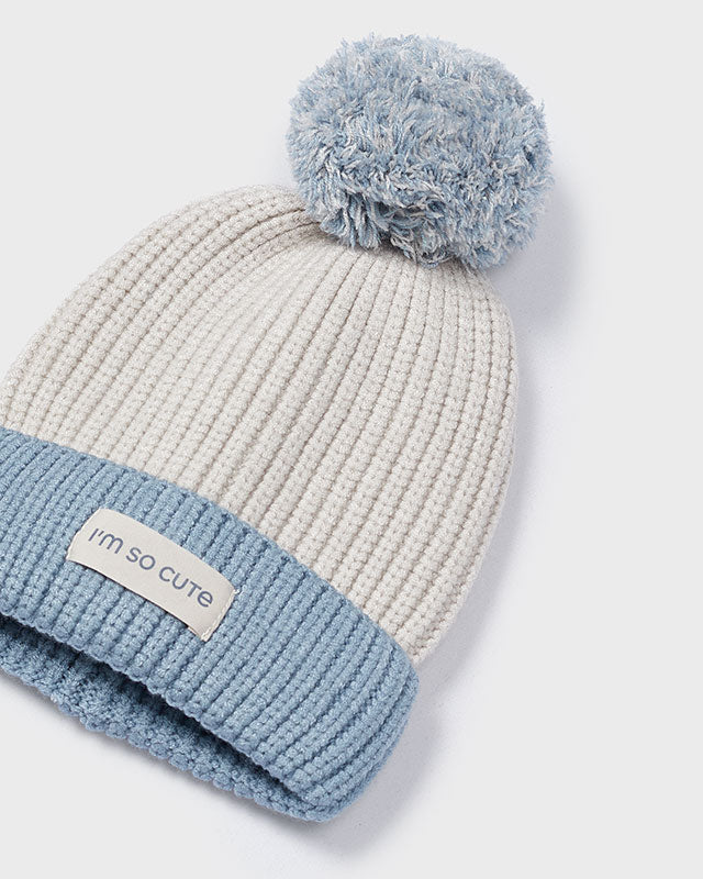 Set cappello e sciarpa righe bambina mayoral celeste Mayoral Celeste