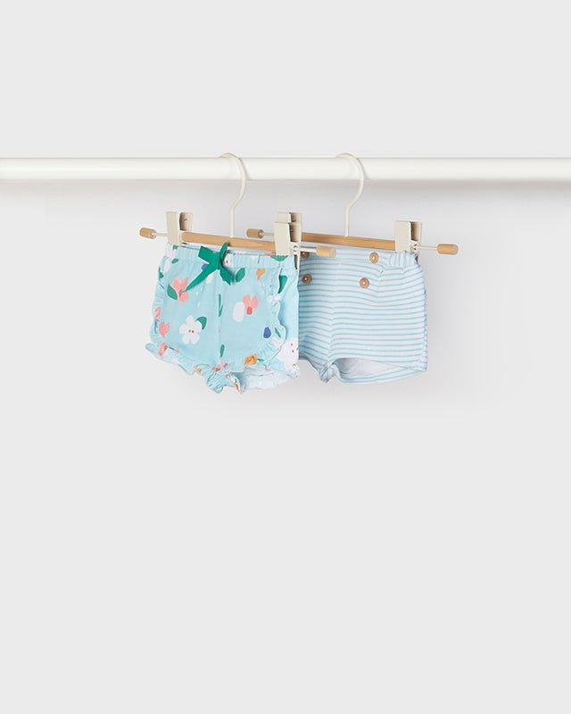 Set pantalocini neoanta Mayoral Newborn verde e azzurro - ErreGiModaBimbo