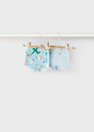 Set pantalocini neoanta Mayoral Newborn verde e azzurro - ErreGiModaBimbo