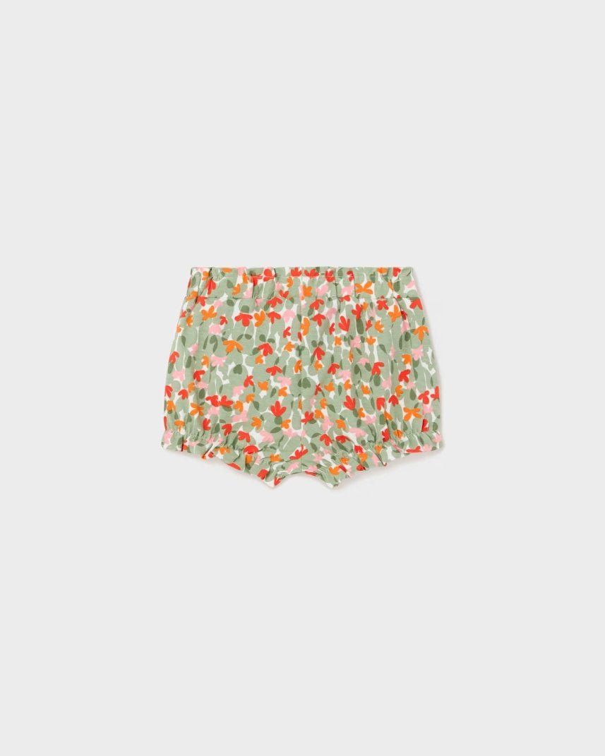 Shorts stampato fresco cotone neonata Mayoral fantasia Cactus Mayoral Verde