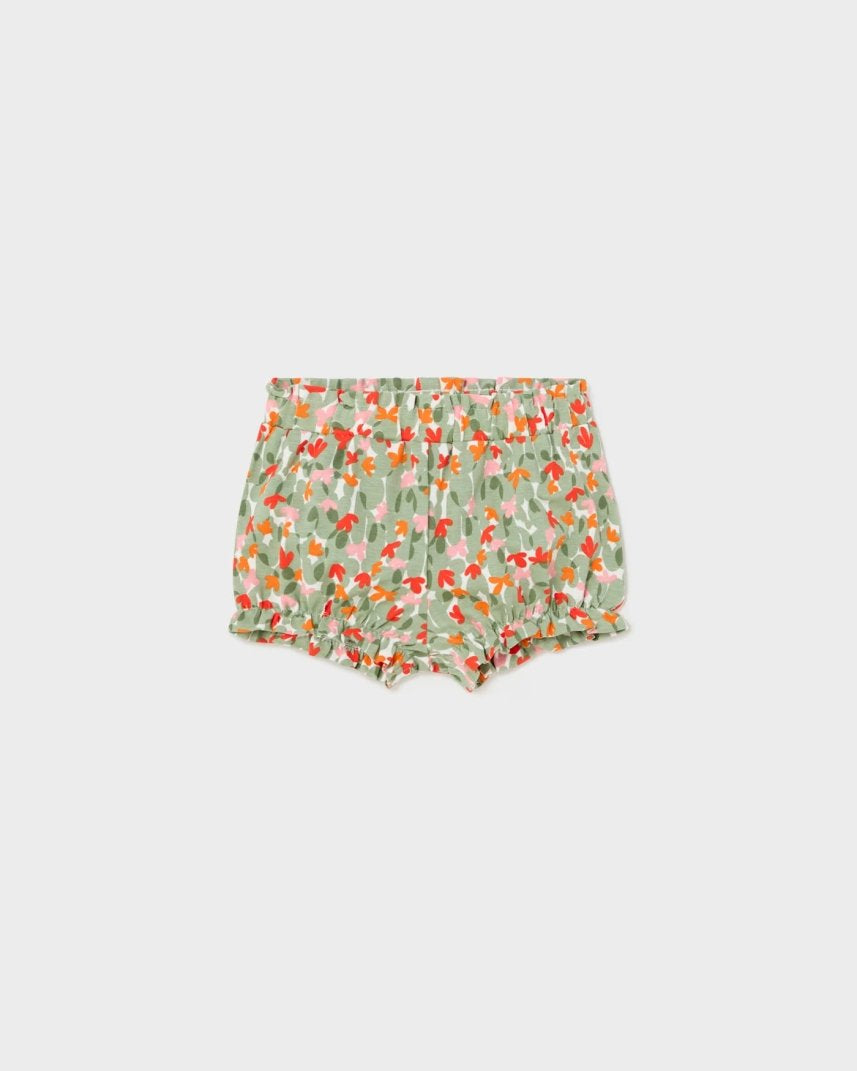 Shorts stampato fresco cotone neonata Mayoral fantasia Cactus Mayoral Verde