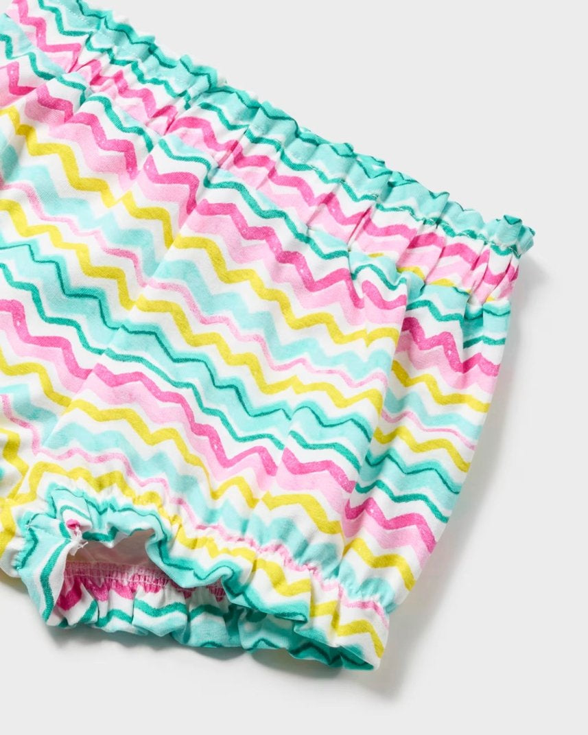 Shorts stampato fresco cotone neonata Mayoral fantasia Multicolor Mayoral Multicolor