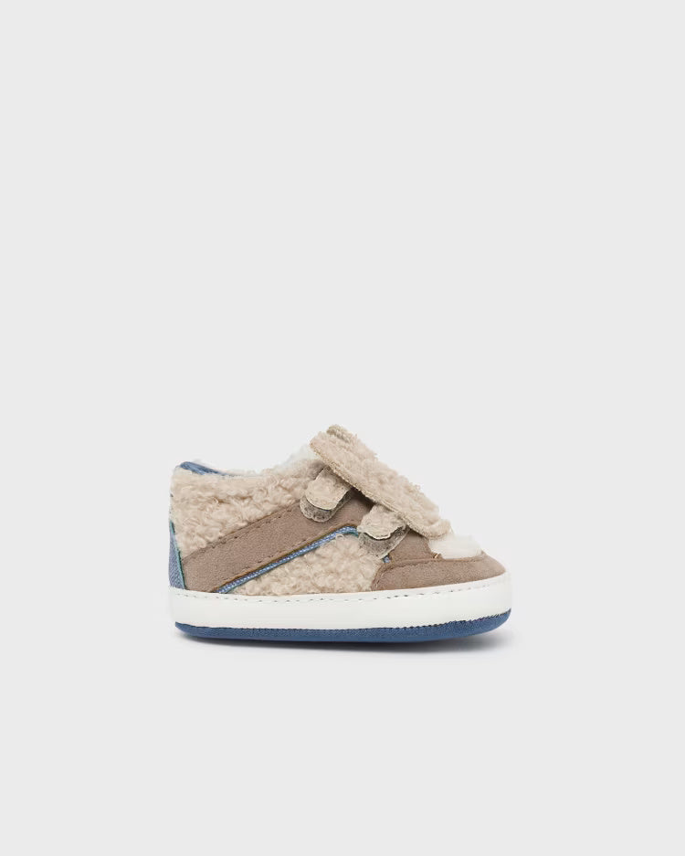 Scarpette Sneakers pellicciotto neonati Mayoral Beige azzurro Mayoral 15 (0-2 Mesi)