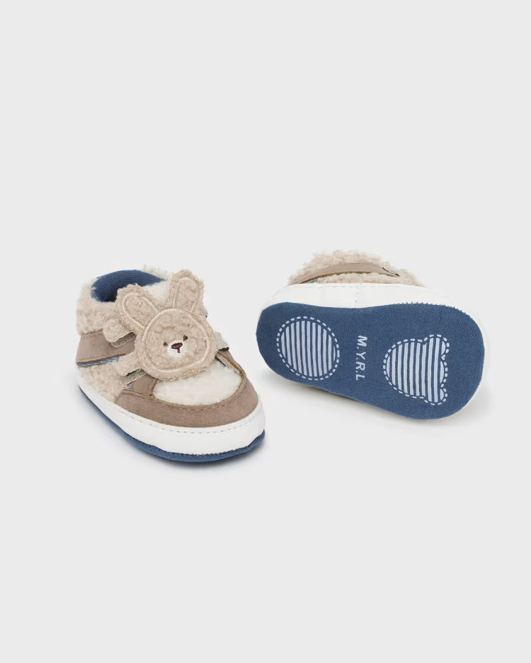 Scarpette Sneakers pellicciotto neonati Mayoral Beige azzurro Mayoral 15 (0-2 Mesi)