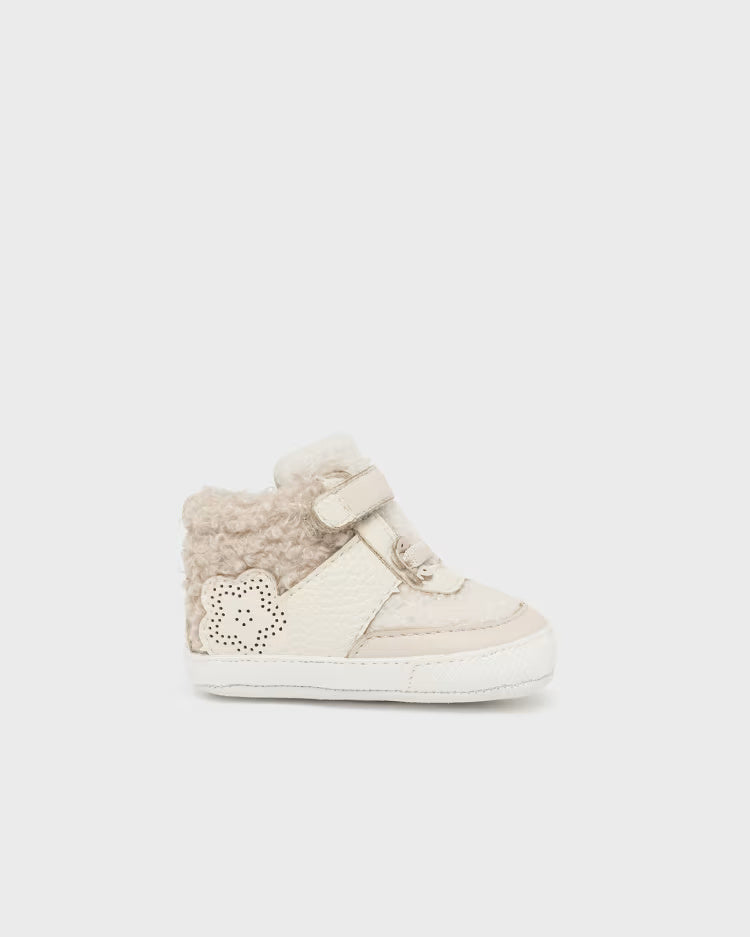 Stivaletto sportivo neonata Mayoral Newborn panna riccio Mayoral Panna