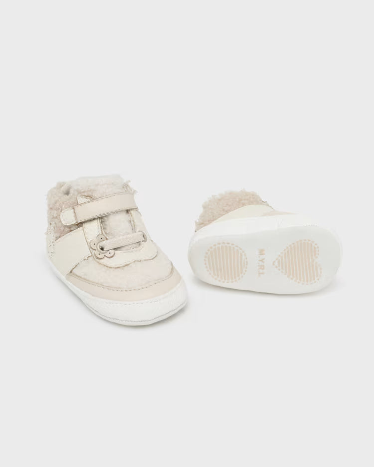 Stivaletto sportivo neonata Mayoral Newborn panna riccio Mayoral Panna