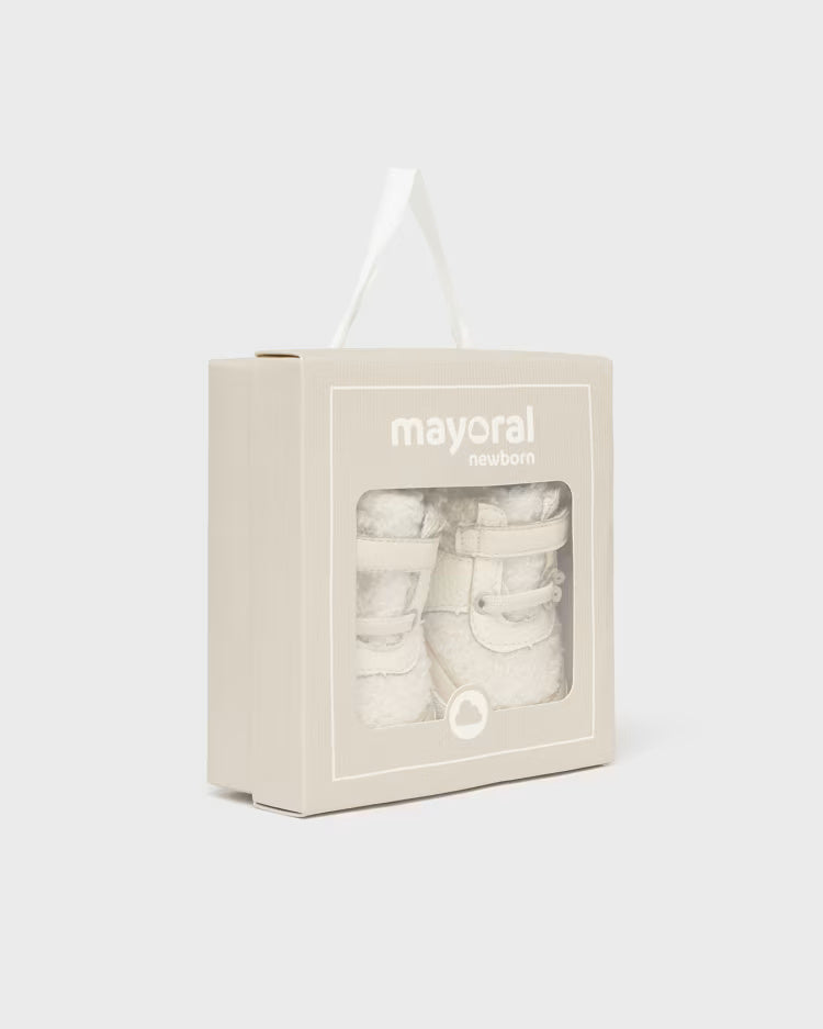 Stivaletto sportivo neonata Mayoral Newborn panna riccio Mayoral Panna
