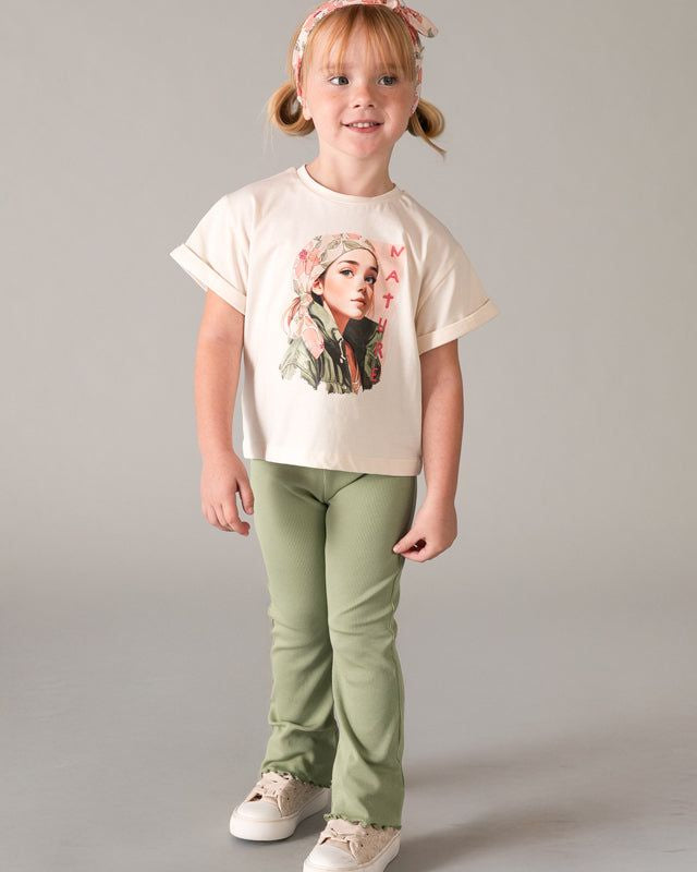 T-shirt bambina Mayoral con Stampa 'Nature' e Fascia Mayoral 2 Anni 92cm
