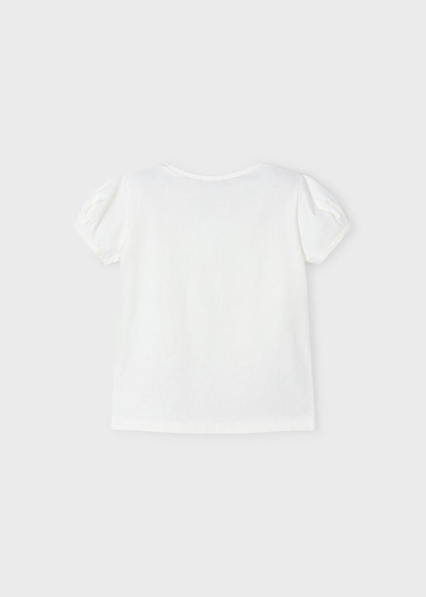 T-Shirt bambina Mayoral fiocchi plumetis panna Mayoral Panna