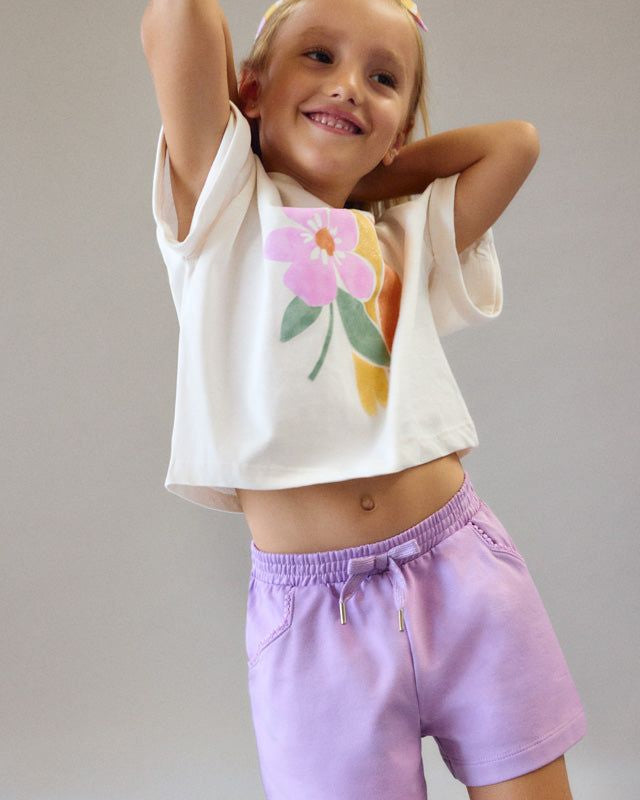 T-shirt bambina floreale Mayoral con fascia capelli Mayoral 2 Anni 92cm