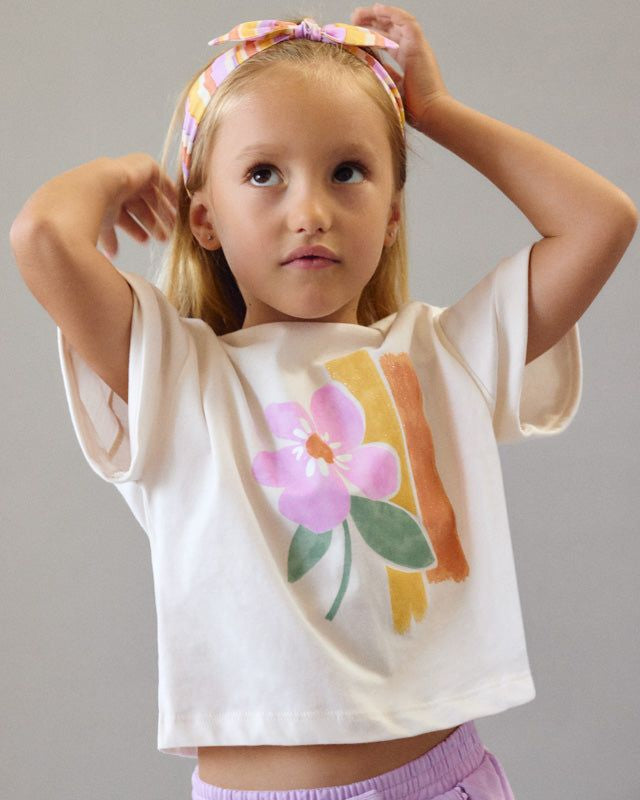 T-shirt bambina floreale Mayoral con fascia capelli Mayoral 2 Anni 92cm
