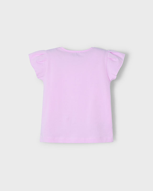 T-Shirt bambina Mayoral stampa frutta rosa malva Mayoral Rosa