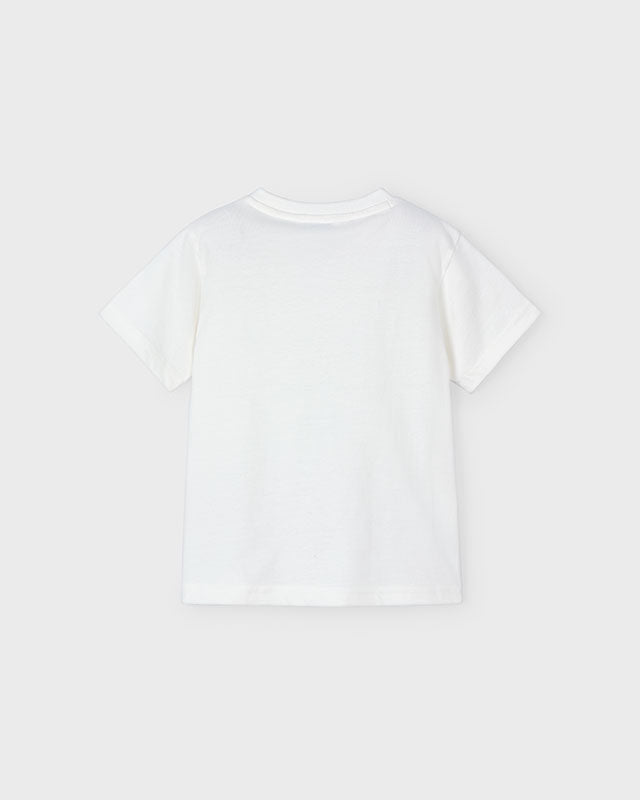 T-Shirt bambino Mayoral applicazione Always panna Mayoral Panna